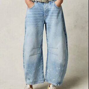 Barrel Leg Jeans by sweetkama